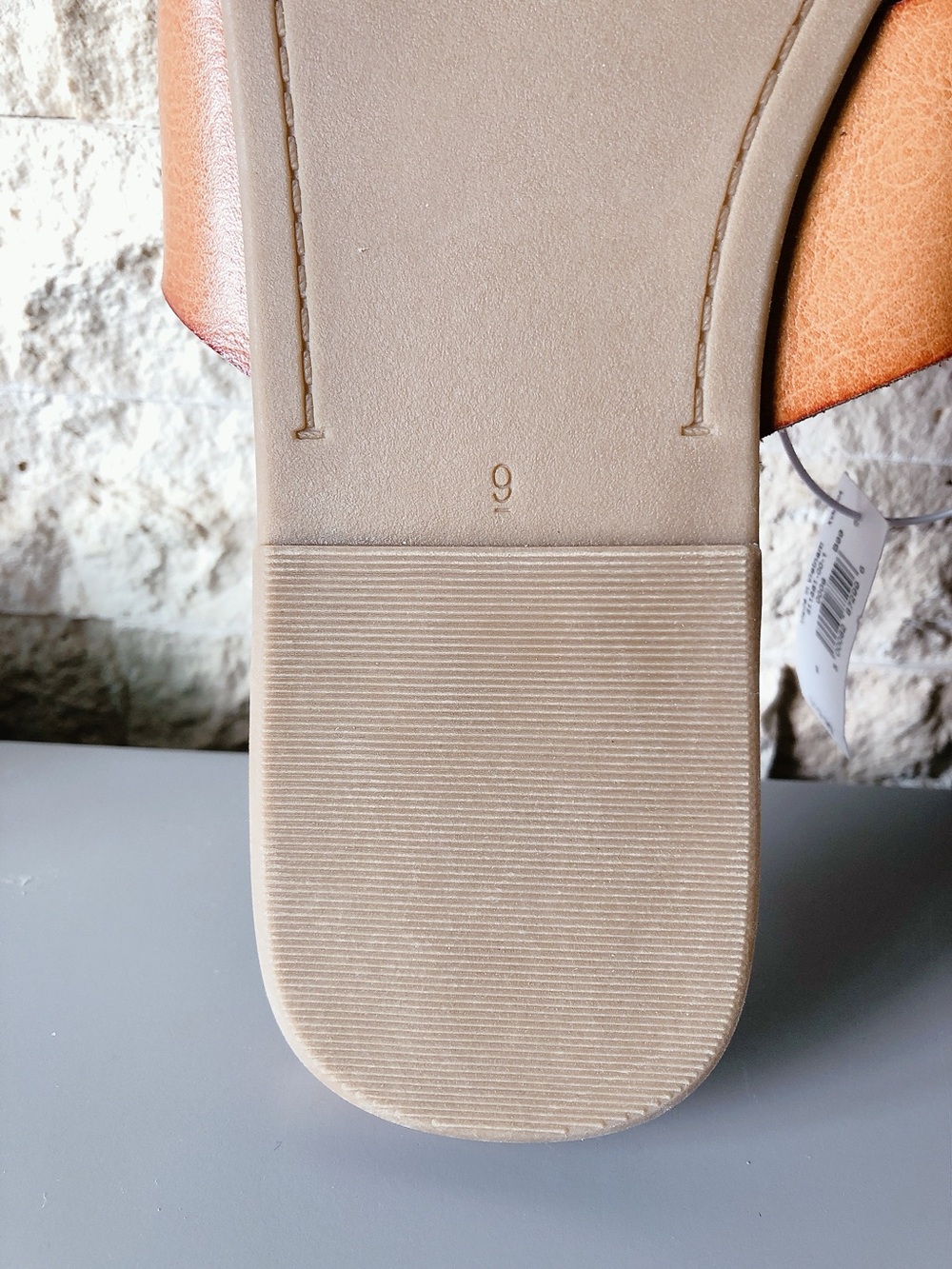 OLD NAVY Tan Cross-Strap Slide Sandals Women size 9 - Picture 9 of 9
